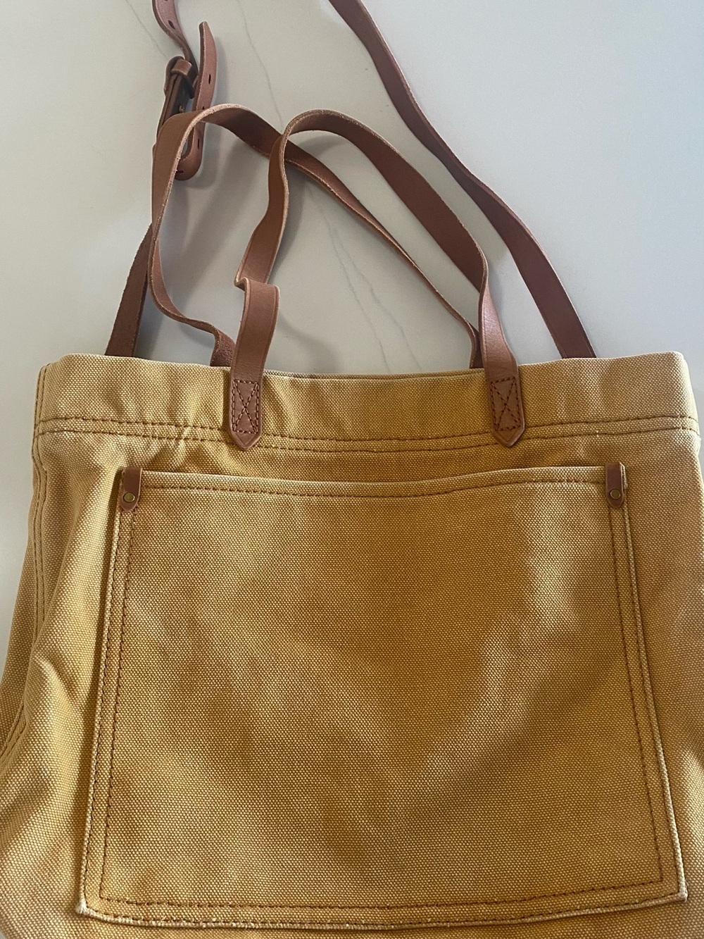 Madewell Canvas Transport Tote Bag size Medium